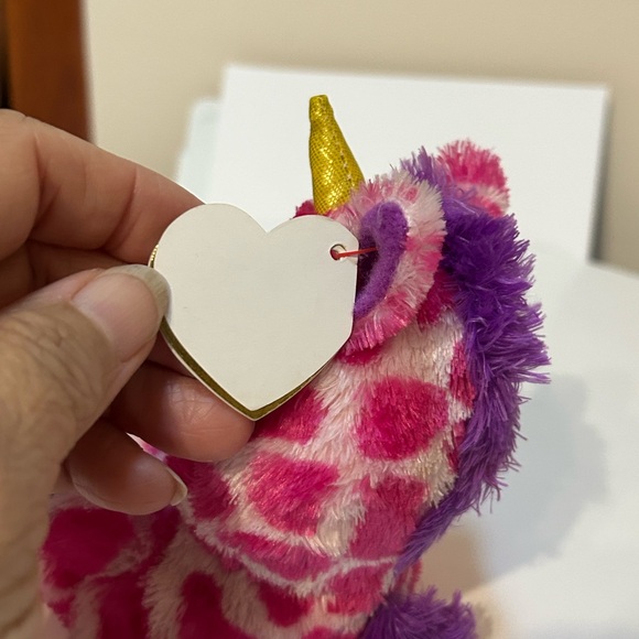 TY Peek-A- Boos - Uni the Unicorn Phone Holder (Glitter Eyes) - Picture 11 of 11